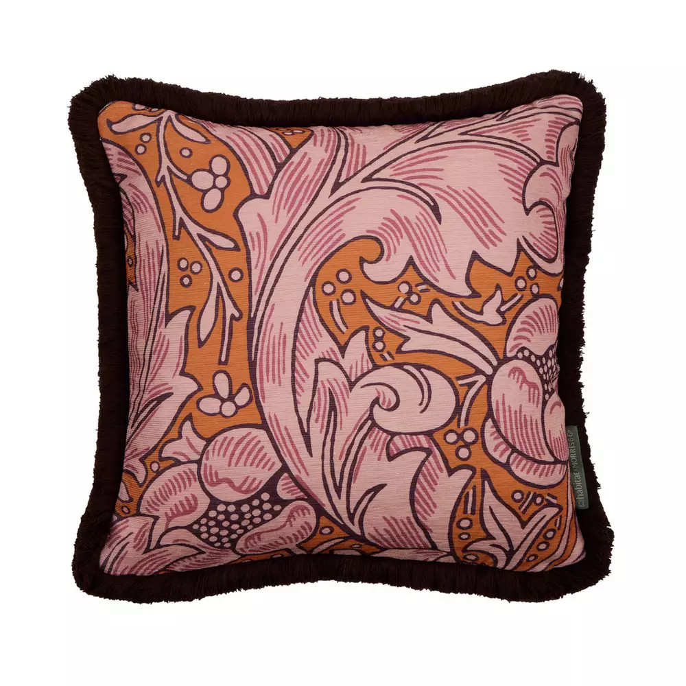 Buy Habitat x Morris & Co. Batchelors Fringe Cushion - 43x43cm | Cushions | Habitat | Habitat UK
