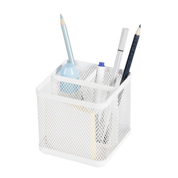 Mesh Pencil Holder White - Made By Design&#8482; | Target