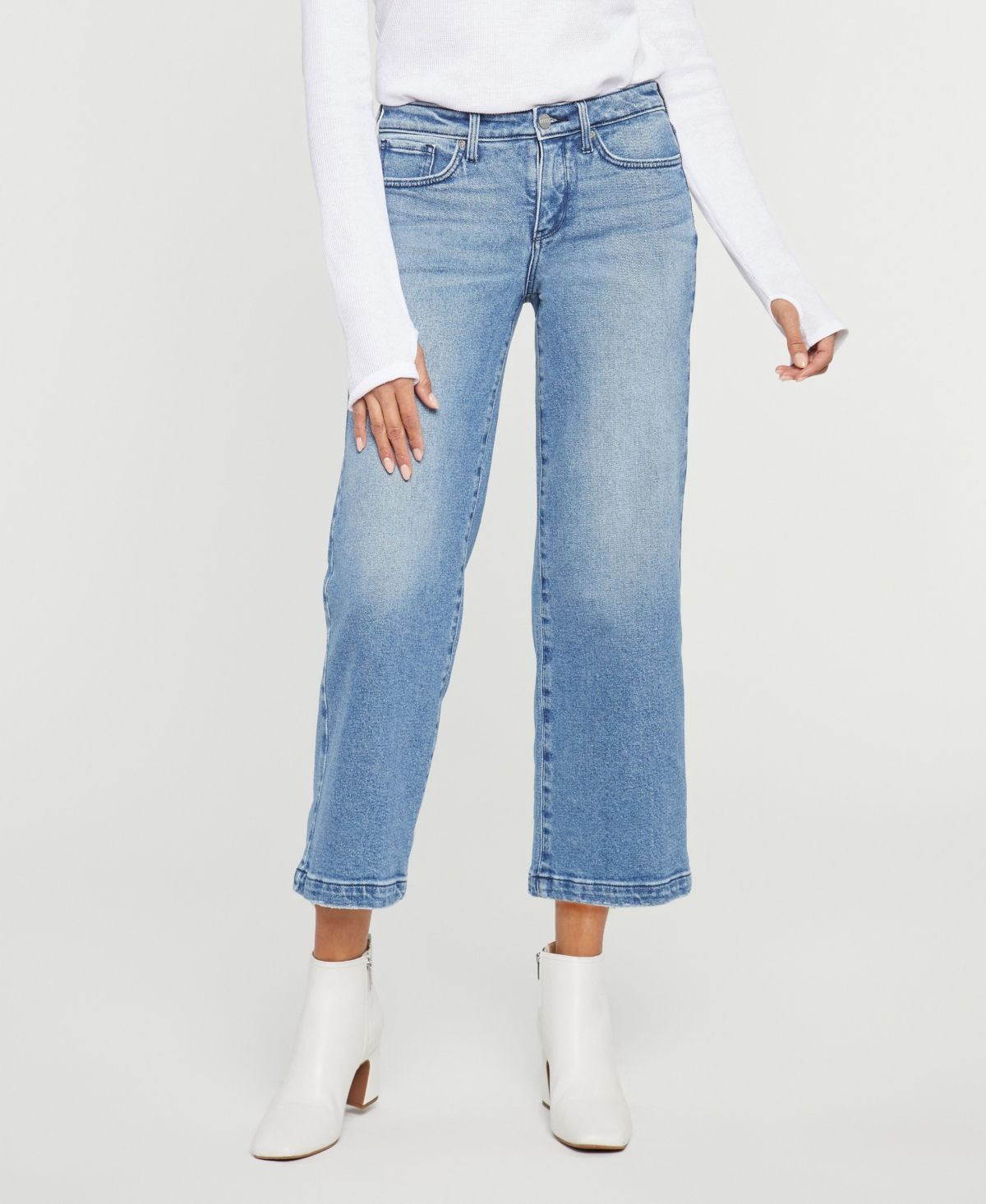 Nydj Petite Size Teresa Wide Leg Ankle Jeans | Macys (US)