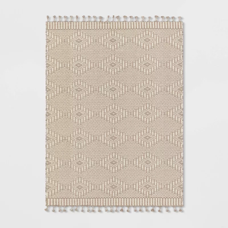 Diamond Outdoor Rug with Fringe - Threshold™ designed with Studio McGee | Target