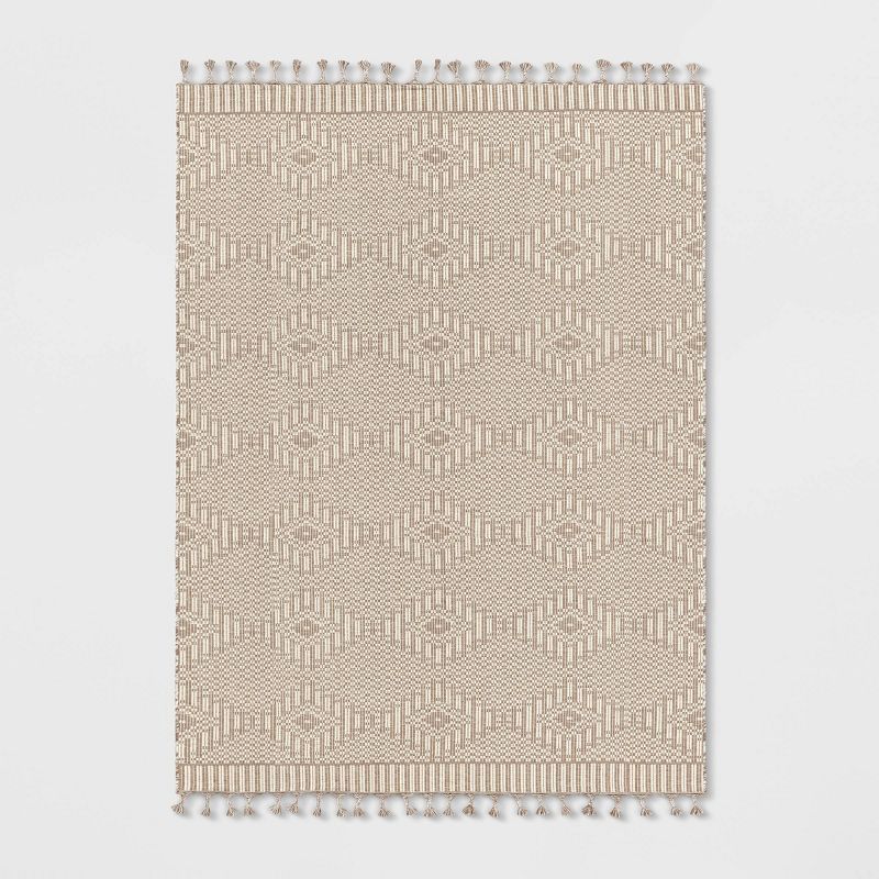 Diamond Outdoor Rug with Fringe - Threshold™ designed with Studio McGee | Target