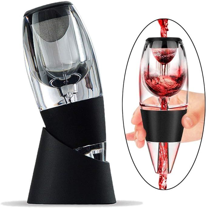 ZORTUNG Wine Aerator Decanter Pourer Spout Set With Filters for Purifier Stand Travel Bag Diffuse... | Amazon (US)