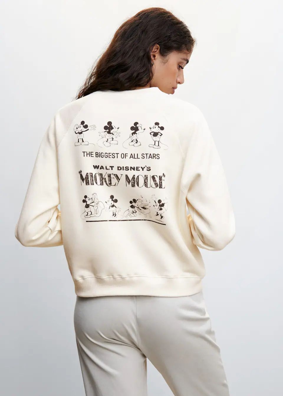 Mickey print sweater -  Women | Mango USA | MANGO (US)