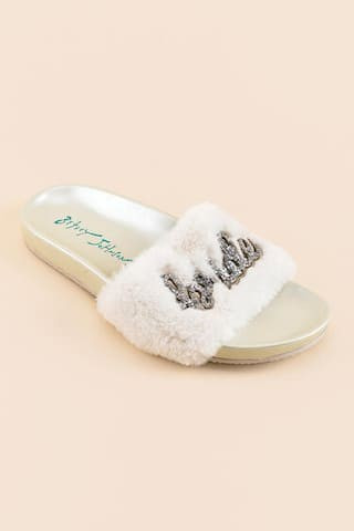 Blue By Betsey Johnson Alice Bride Slides | Francesca's