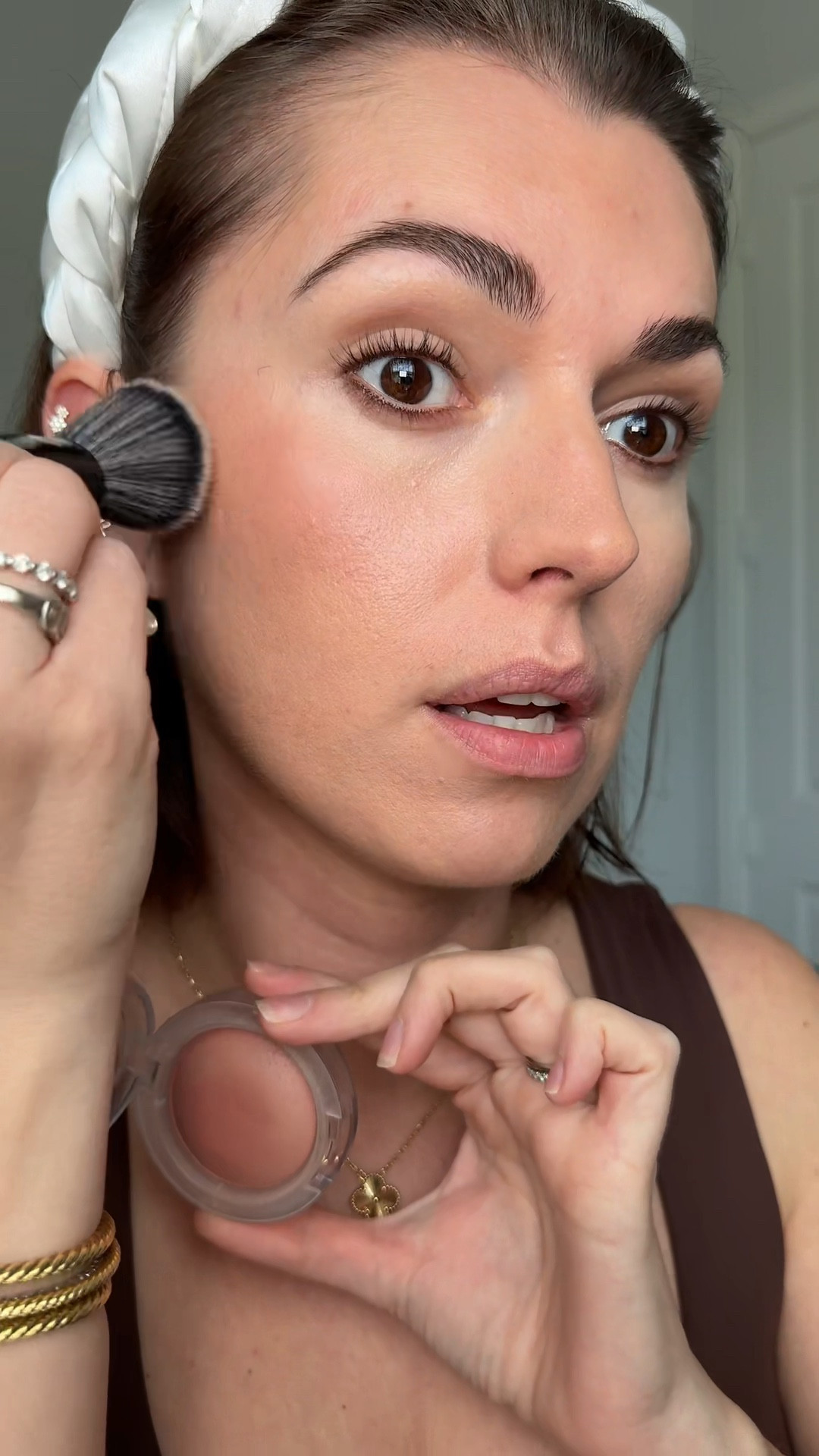 The perfect everyday blush, Mac Cosmetics, “blush please”! #makeup #everydaymakeup #blush #naturalblush #maccosmetics #macblush 