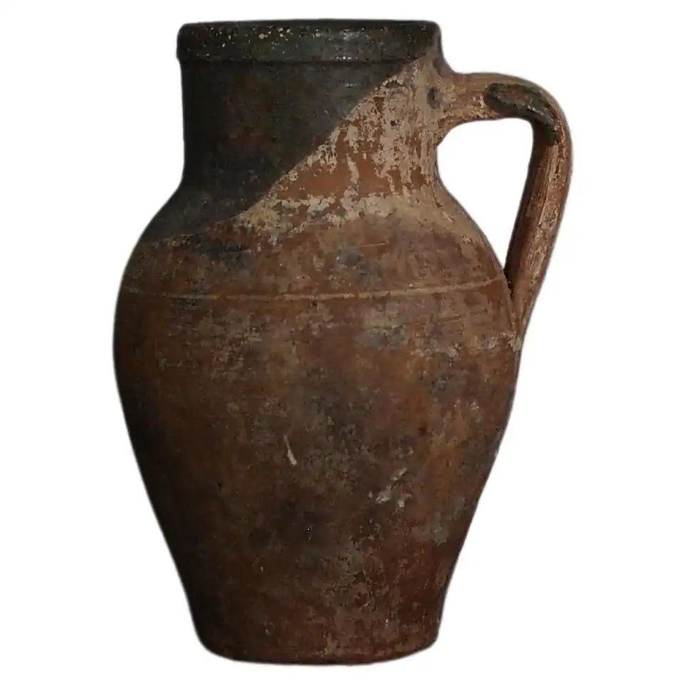 1800's Antique Clay Amphora, RJ Amphora | 1stDibs