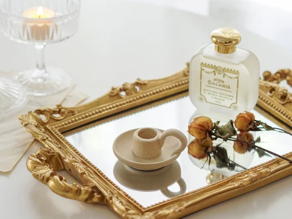 Ceramic Candle Holder  Aesthetic Taper Candlestick Holder - Etsy | Etsy (US)