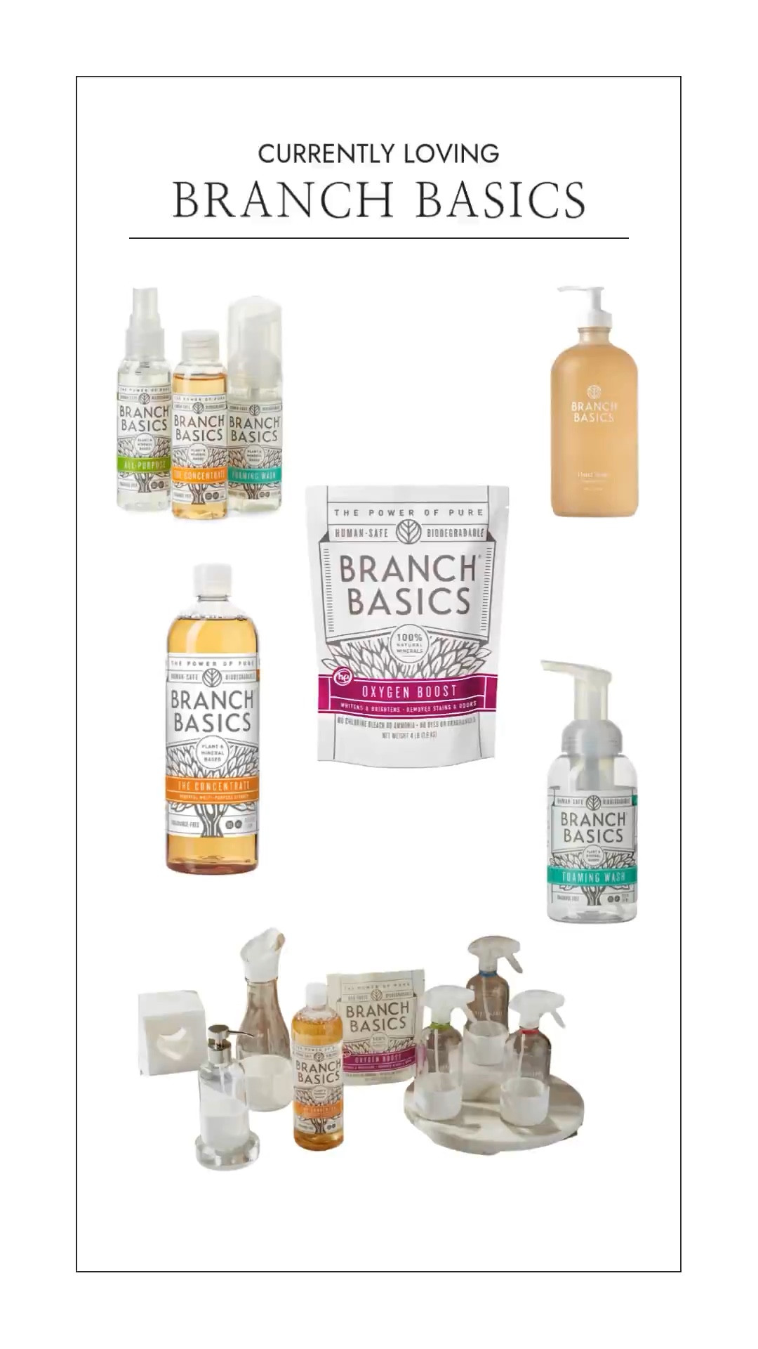 Did you catch our Instagram Live with Branch Basics co-founder Allison this morning? Here are products we are using in our own homes and sharing with clients. Use code gracefulspaces for 15% off your starter kit, today!
 

#LTKFindsUnder100 #LTKFamily #LTKHome