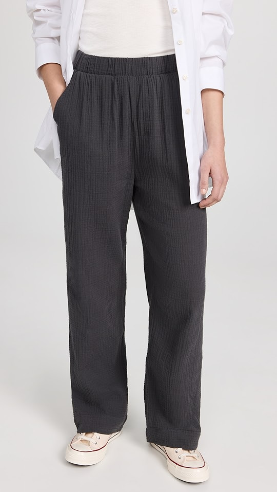 Faherty Dream Cotton Gauze Wide Leg Pants | SHOPBOP | Shopbop