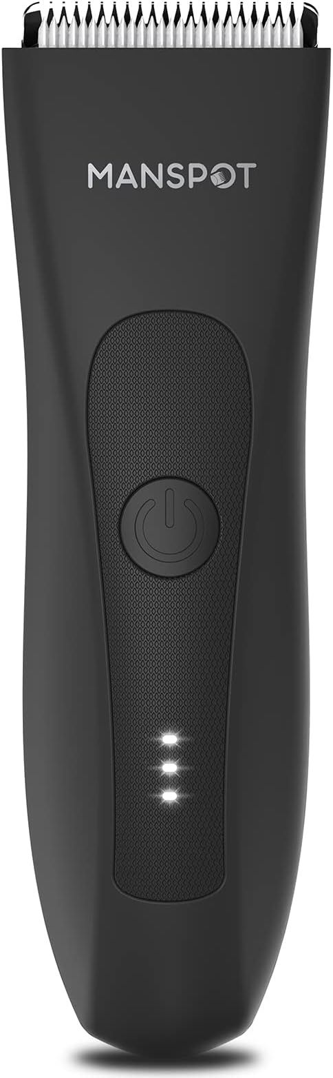 MANSPOT Groin Hair Trimmer for Men, Electric Ball Trimmer/Shaver, Replaceable Ceramic Blade Heads... | Amazon (US)