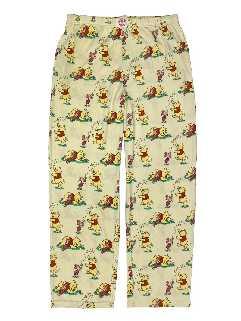Winnie the Pooh Women's Hacci Knit Wide Leg Sleep Pants, Sizes XS-3X | Walmart (US)