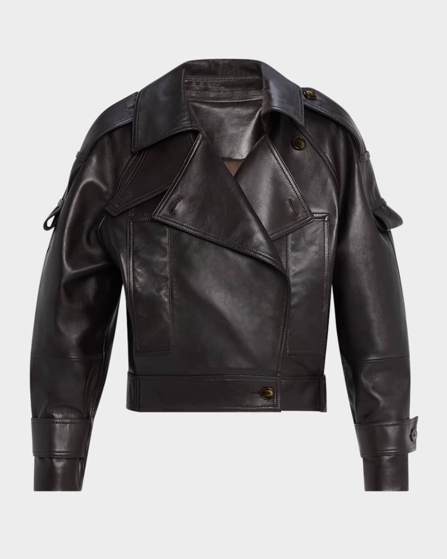 Miles Leather Utility Jacket | Neiman Marcus