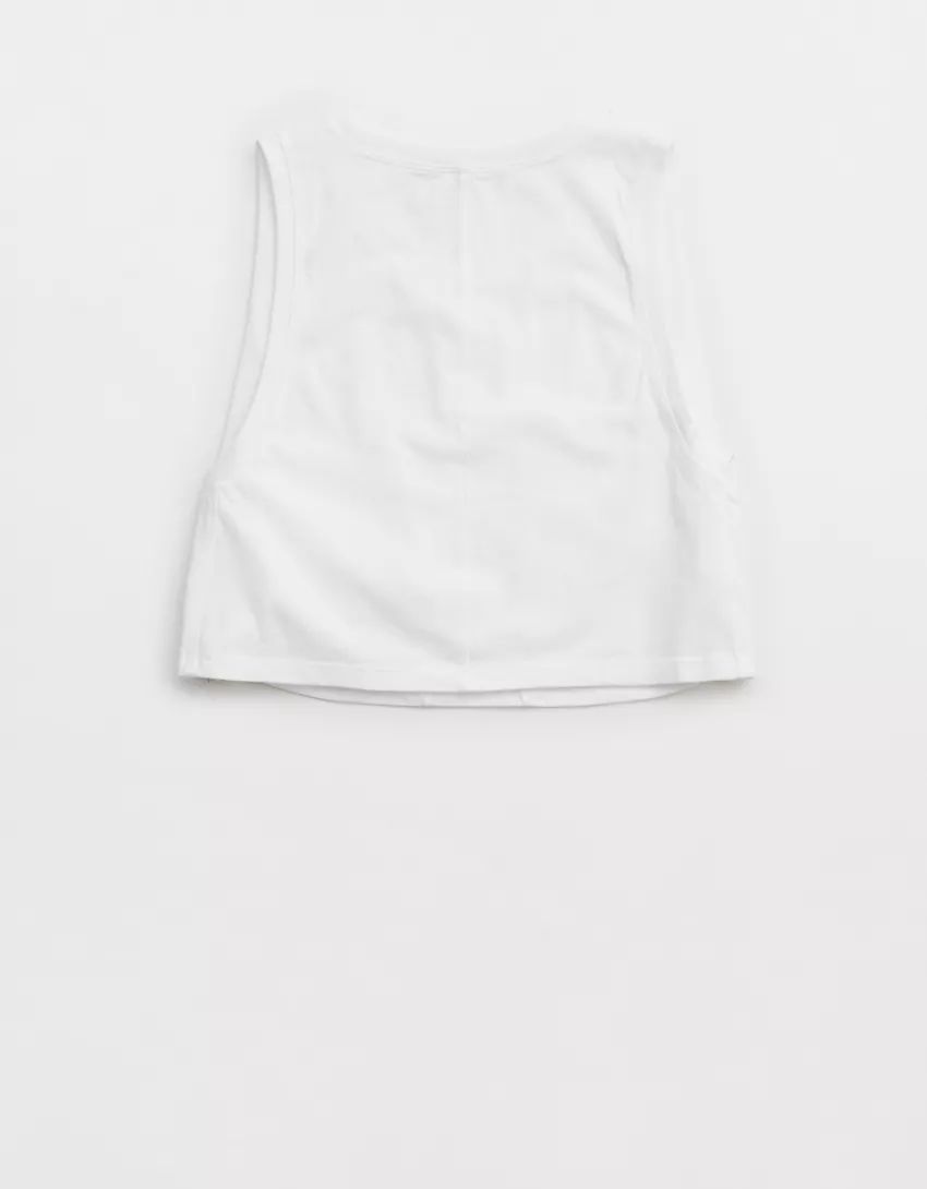 OFFLINE By Aerie Cropped Muscle Tank Top | American Eagle Outfitters (US & CA)