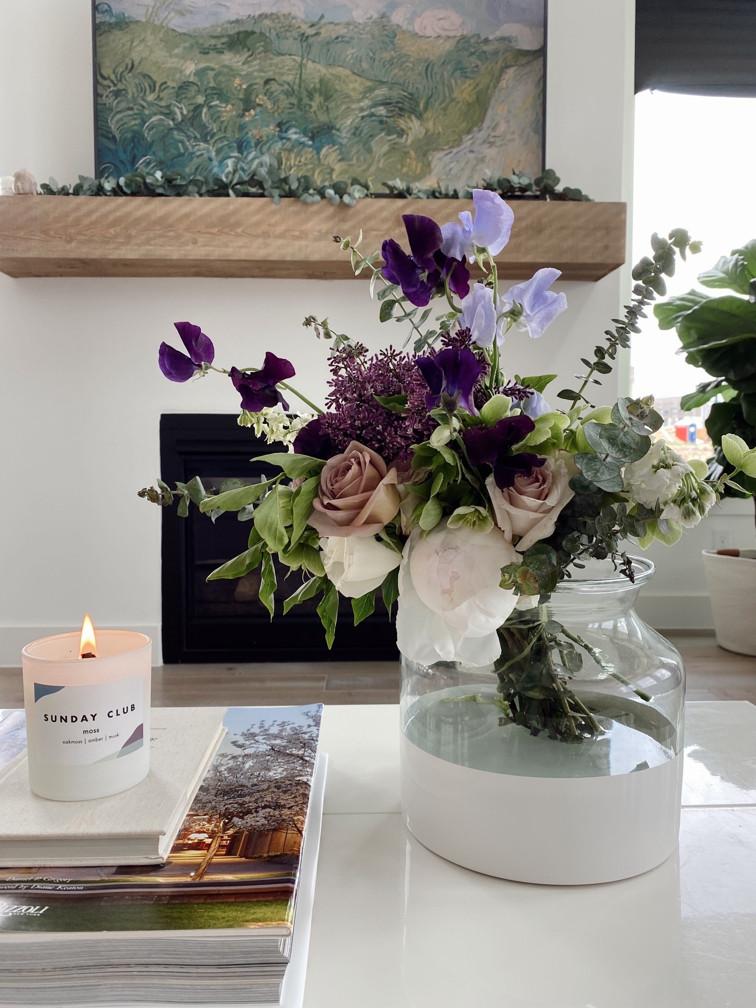 Dipped vase we’ve loved since 2020! A favorite for fresh flowers or faux stems. The new version comes with three colors you can swap out. Also linking our favorite coffee table book, similar wood mantel and eucalyptus garland.

#LTKHome