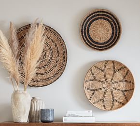 Handwoven Basket Wall Art | Pottery Barn CA