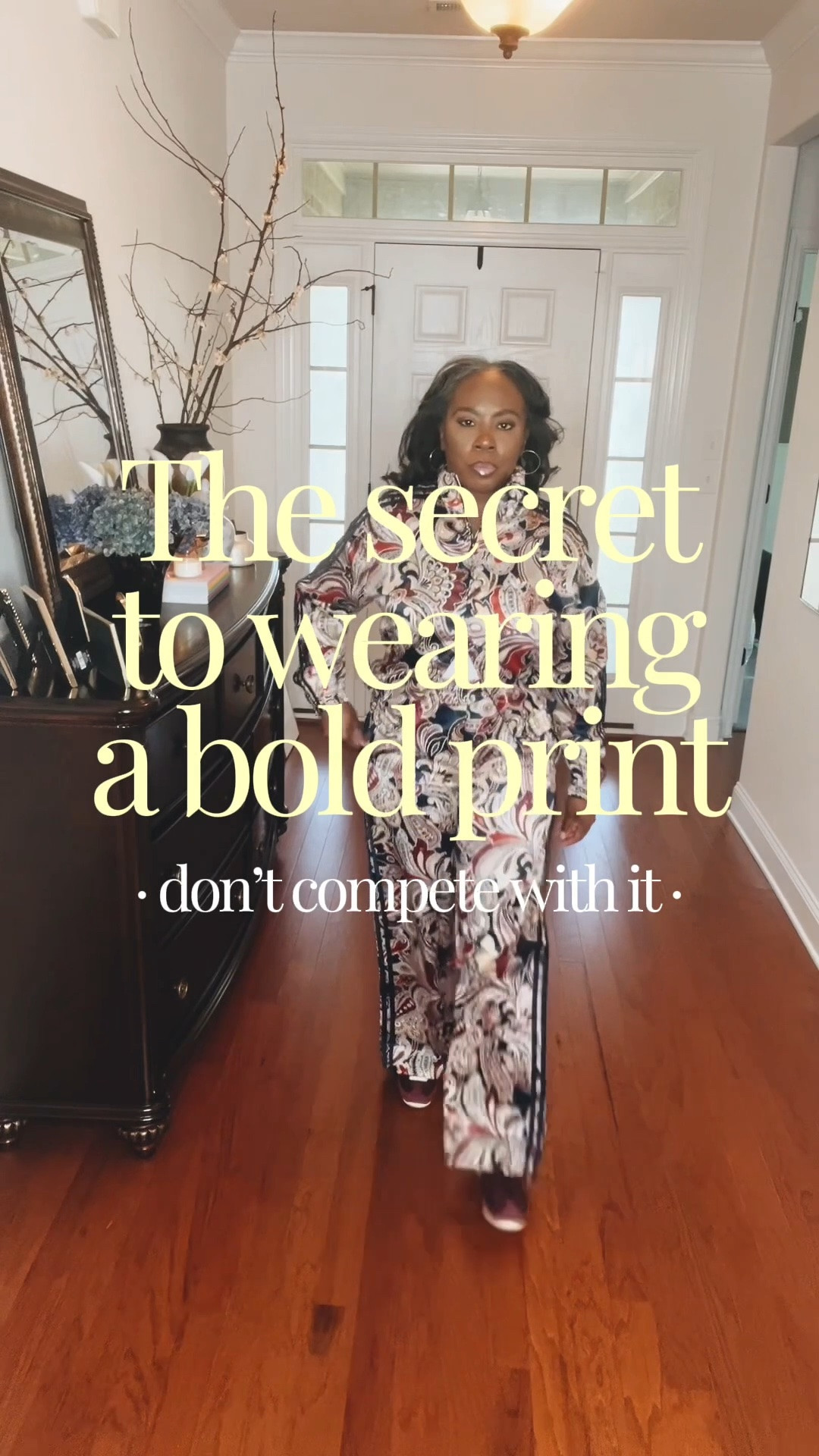 Yes, you can wear print head to toe.

The trick is letting the print do the heavy lifting. This paisley set already makes the statement, so I kept everything else easy and pulled my sneakers from the same color story.

Comfortable, coordinated and still polished.

Everything fits TTS. 
Jacket M
Pants M

Shop the look below!

#LTKStyleTip #LTKOver40 #LTKFinds #MatchingSet #PrintedSet #PaisleyPrint #CasualStyle #Over40Style

#LTKOver40 #LTKActive