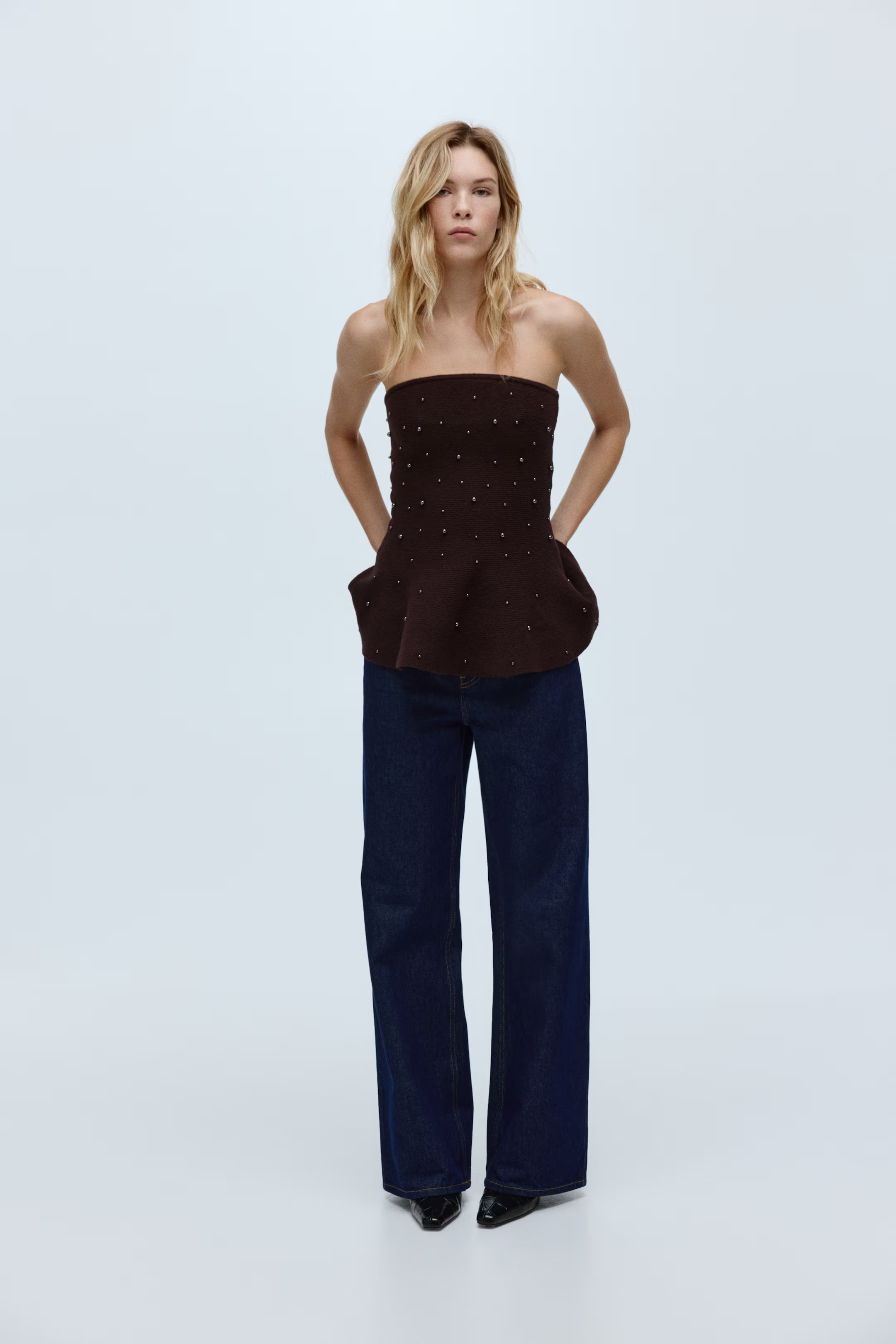 Bead-Embellished Bandeau Top | H&M (US + CA)