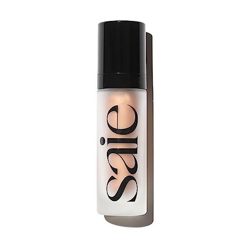 Saie Glowy Super Gel - Hydrating Makeup Primer and Illuminating Glow Serum Enriched with Vitamin C and Squalane Oil - All-Over Liquid Highlighter Makeup for Instant Glass Skin - Sunglow (1 oz) | Amazon (US)