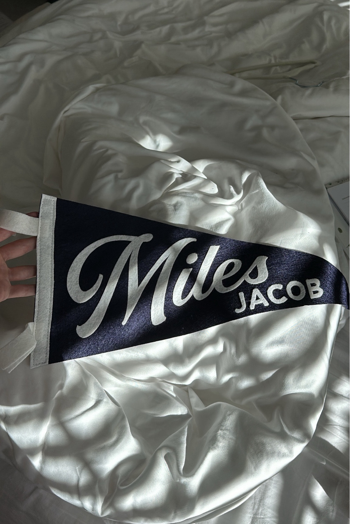 Custom Name Wool Felt Pennant Flag - Vintage Style Personalized Felt Pennants and Banners for Nursery/Kids Roomm

#LTKbaby #LTKkids #LTKhome