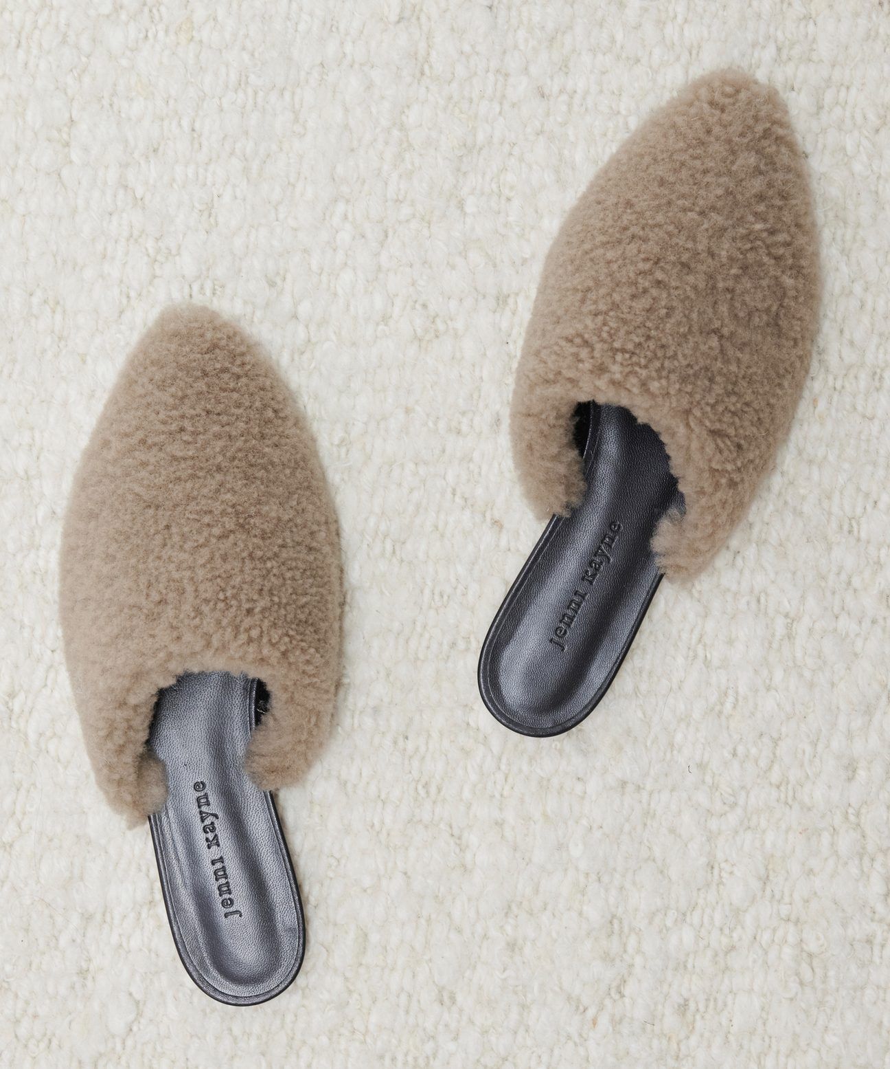 Shearling Mule - Taupe | Jenni Kayne | Jenni Kayne