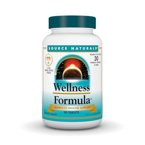 Source Naturals Wellness Formula Bio-Aligned Vitamins & Herbal Defense - Immune System Support Supplement & Immunity Booster* - 90 Tablets | Amazon (US)