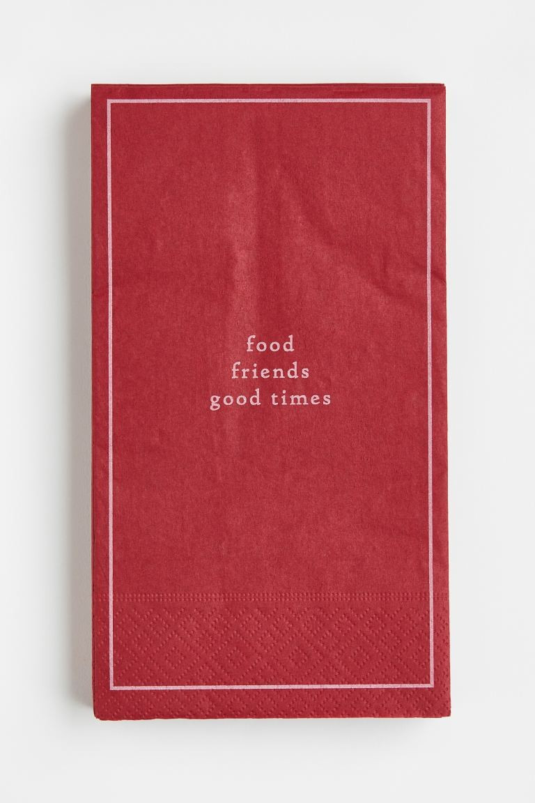 15er-Pack Papierservietten - Rot - Home All | H&M AT | H&M (DE, AT, CH, NL, FI)