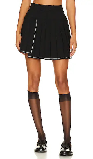 Aitana Mini Skirt in Black | Revolve Clothing (Global)