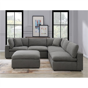 Picket House Furnishings Haven 6PC Sectional Sofa | Cymax
