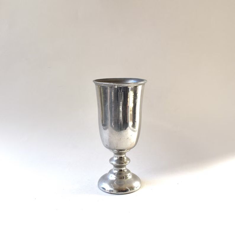 Wilton Armetale Water Goblet RWP USA Vintage Drinkware Rustic Primitive Farmhouse Hollowware Colo... | Etsy (US)