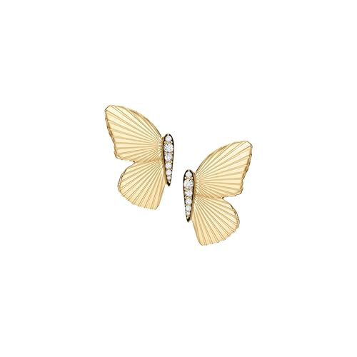 Fossil Women's Butterfly Collection Gold-Tone Stainless Steel Stud Earrings | Amazon (US)