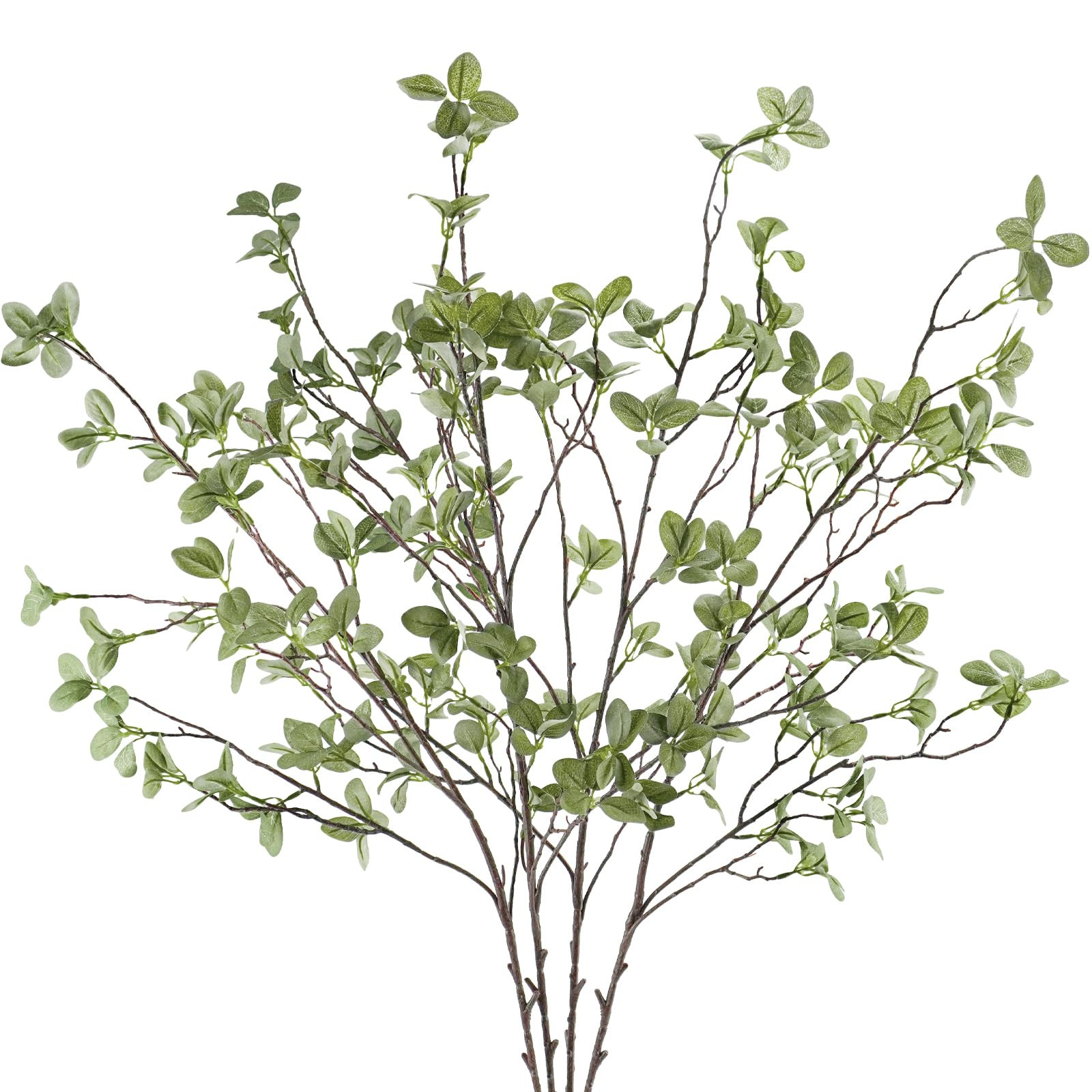 41” Artificial Greenery Stems, Long Fake Plant Twigs Faux Greenery Branches for Tall Vase Home ... | Amazon (US)