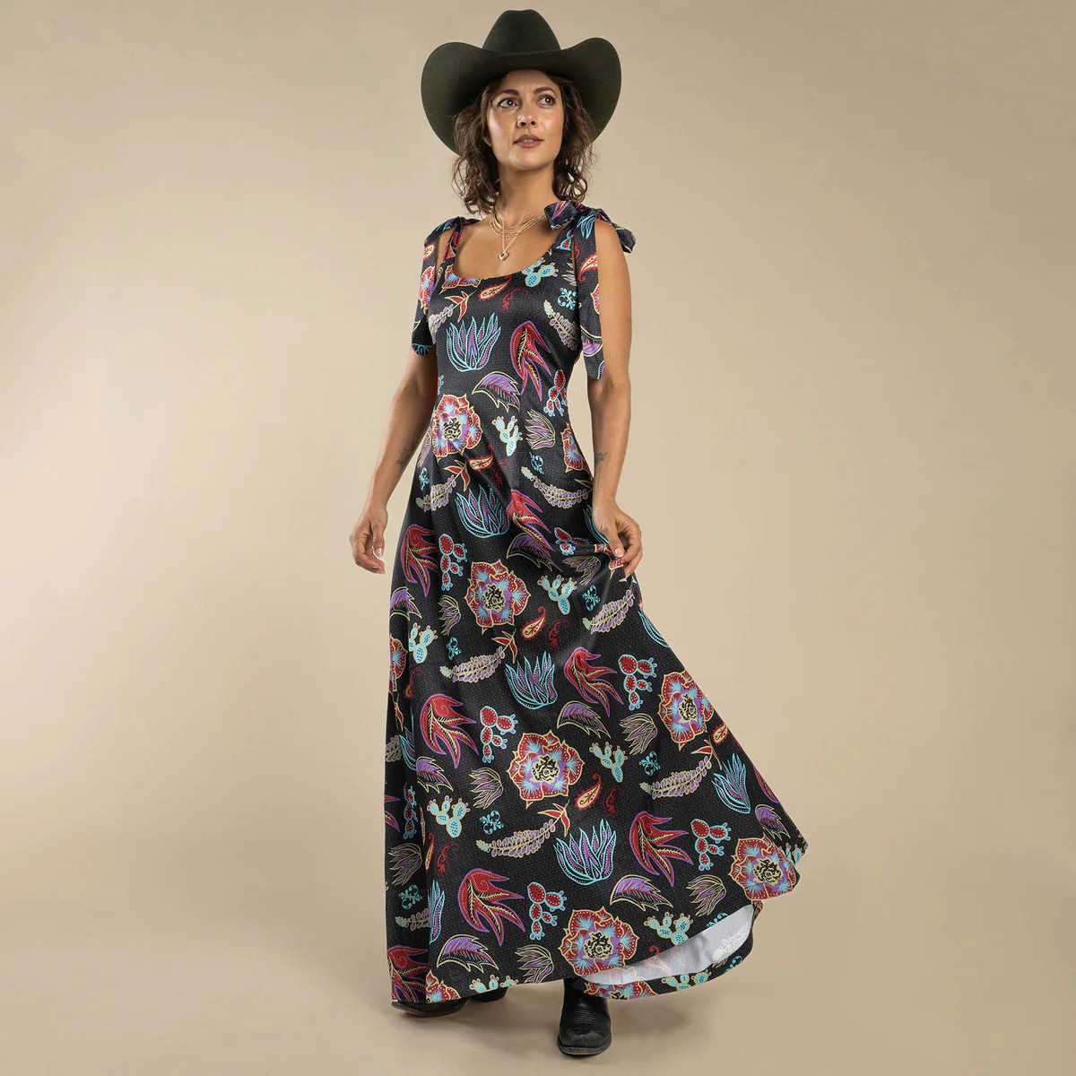 Camellia Tie Dress | Sendero Provisions Co.