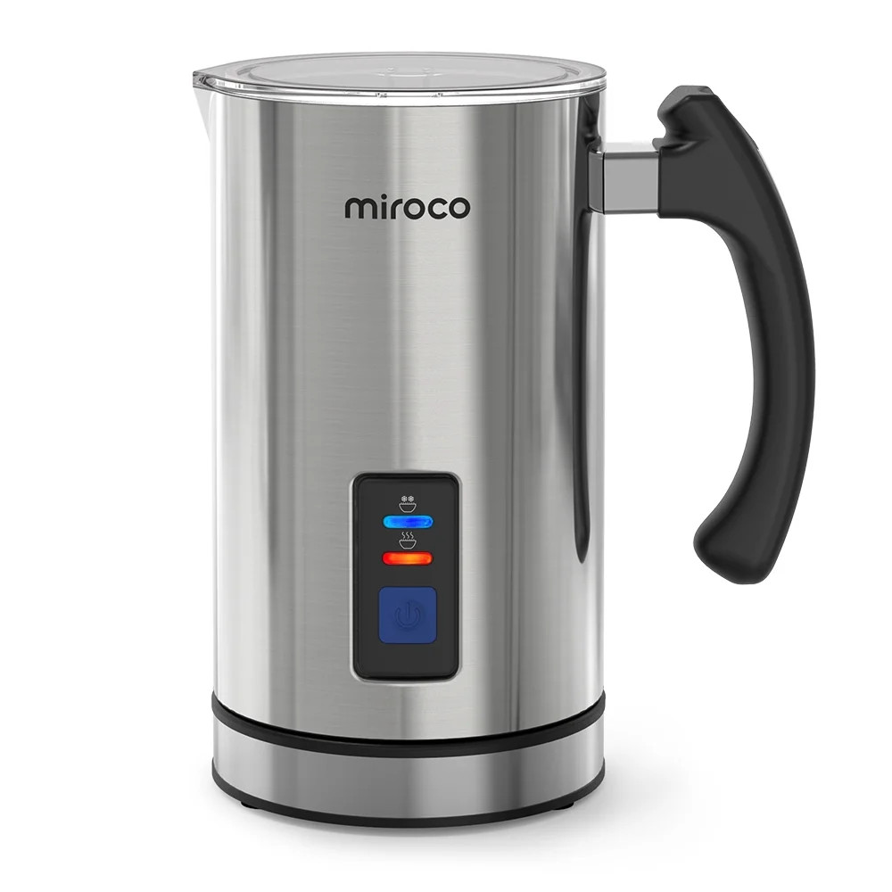 Miroco Milk Frother, Automatic Stainless Steel Foam Maker with Hot &Cold Milk Functionality,Silve... | Walmart (US)