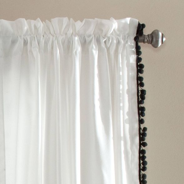 Pom Pom Window Curtain Panel - Lush Décor | Target