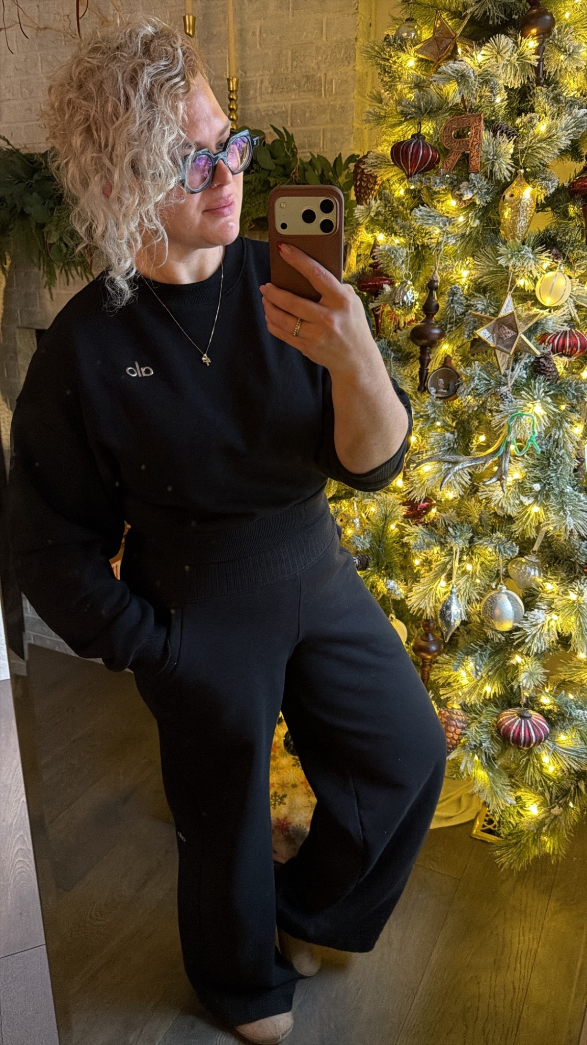 Here’s my sweatsuit today! 

Pants I’m wearing a Small. I sized down from my regular size. I’m 5’3 and they’re definitely long on me, but manageable. High waisted 

Sweater I’m wearing my usual Medium because of the cropped fit. I have a short torso and I love wearing this one with high waisted jeans also! 



#LTKgiftguide #LTKwinter #LTKtravel