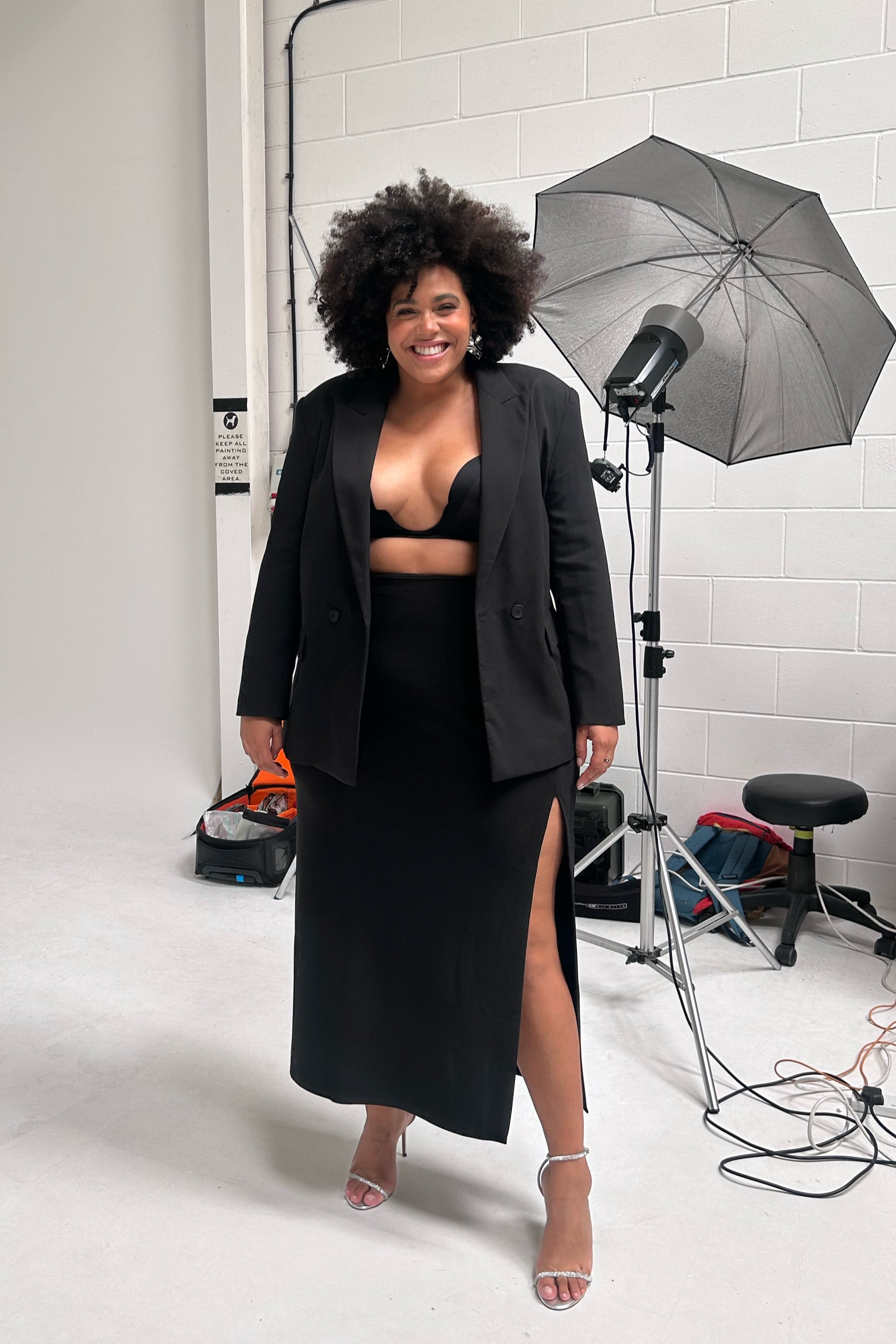✨BTS✨ from a portfolio shoot I did last week which I styled with the help of Sharon Crawford (a fab stylist)

I loved this look! The images came out so nicely - if you follow me over on Instagram @shareefa_J I will be sharing the final shots soon! For now I wanted to share these pieces I found! 

A coupe of things to note: 📝🤓

✨Skirt came up slightly bigger I would say to size down 

✨Blazer came up smaller! Size up! 

✨Shoes - get ready for sore feet but stunning for an event if you want to go fancy! 

✨Bra - an absolute dream have had it for ages and can’t recommend enough! 

Sx 

#LTKeurope #LTKplussize #LTKworkwear