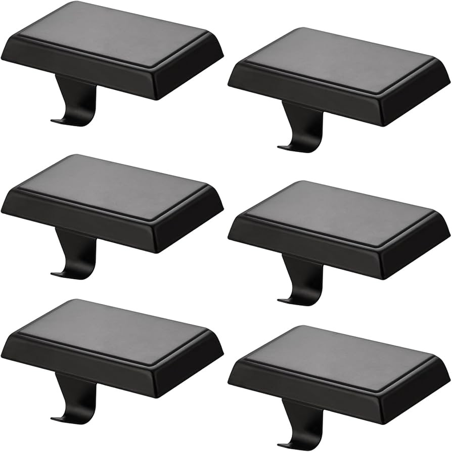 6 Pack Christmas Stocking Holders Ornament Hooks Mantel Weighted Stocking Hangers Metal Hanging H... | Amazon (US)