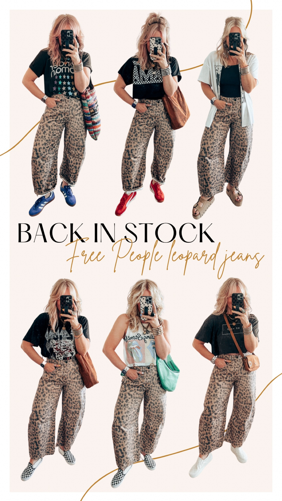 Free People leopard barrel jeans! 🐆✨
I’m in my true size 29 in these. 


#LTKStyleTip #LTKOver40