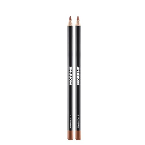 Morphe Color Pencil Bundle - Cream Lip Liner Pencil with a Zero-Tugging Formula - Effortlessly Lines, Defines & Shapes Lips - Makeup Talk (2 Count) | Amazon (US)