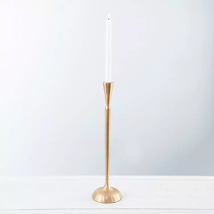 Gold Metal Taper Candle Holder, 18 in. | Kirkland's Home