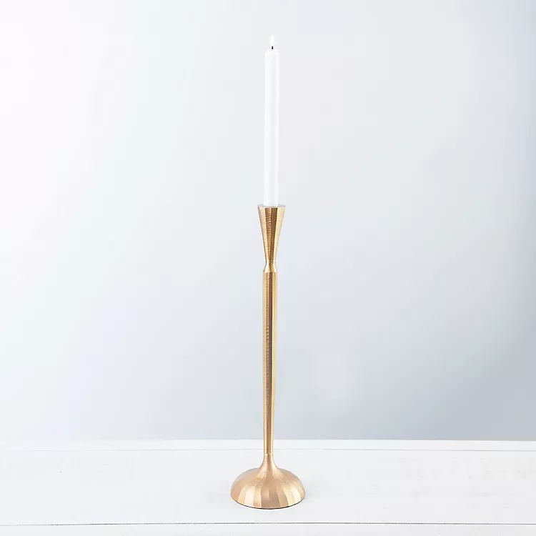 Gold Metal Taper Candle Holder, 18 in. | Kirkland's Home