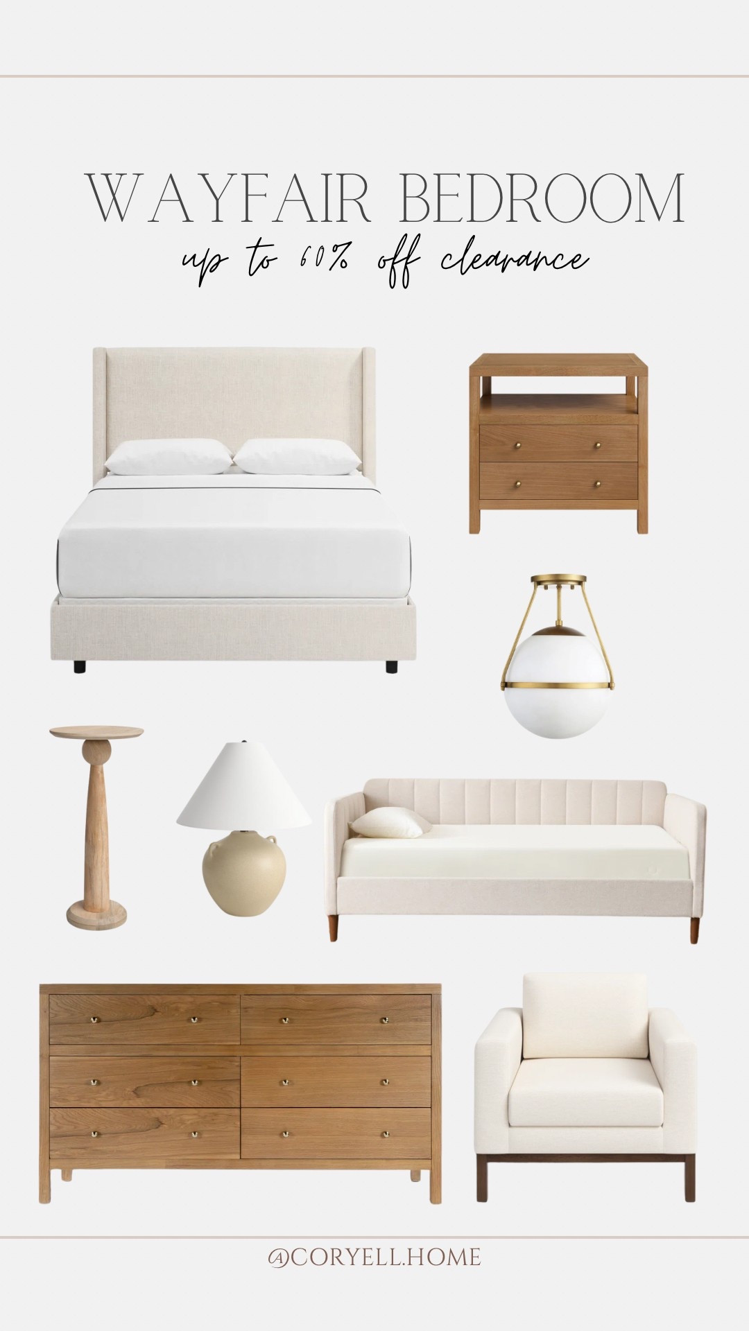 Sharing some of my favorite Wayfair bedroom deals today that are up to 60% off for just today! Some with organic curves and some with smooth lines, a good mix for a timeless home!

#LTKSeasonal #LTKSaleAlert #LTKHome