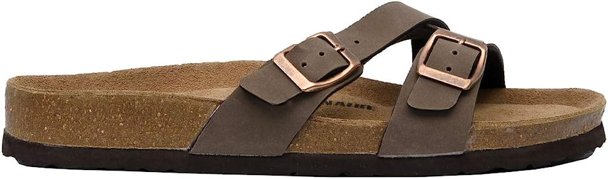CUSHIONAIRE Women's Liza Cork Footbed Sandal With +Comfort | Amazon (US)