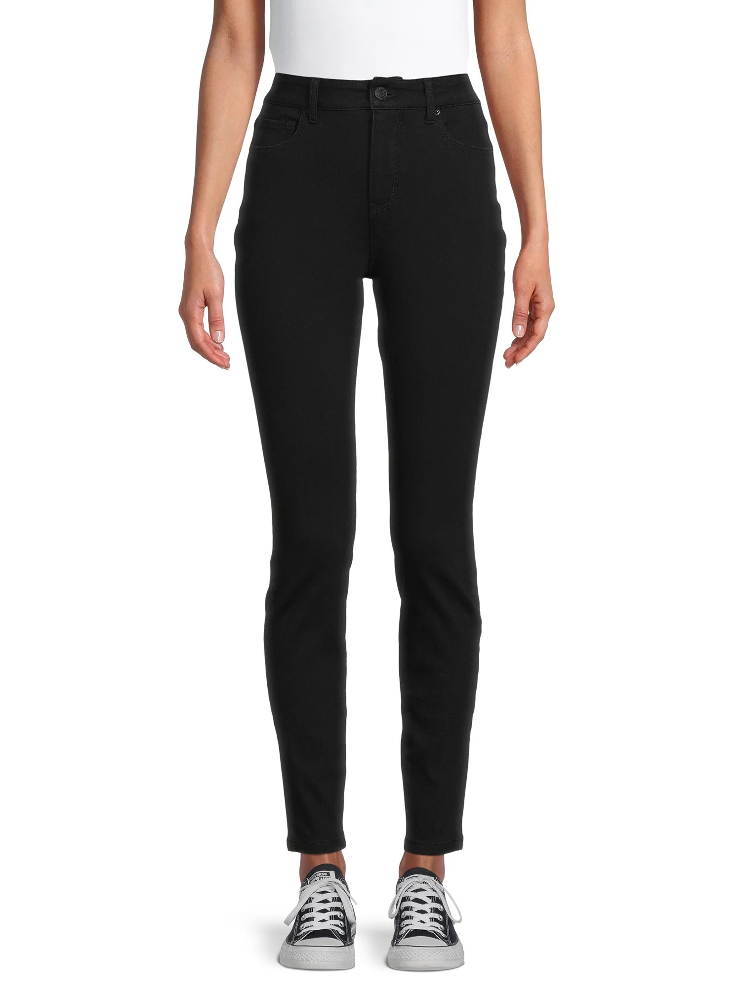 Time and Tru Women's High Rise Skinny Jeans | Walmart (US)