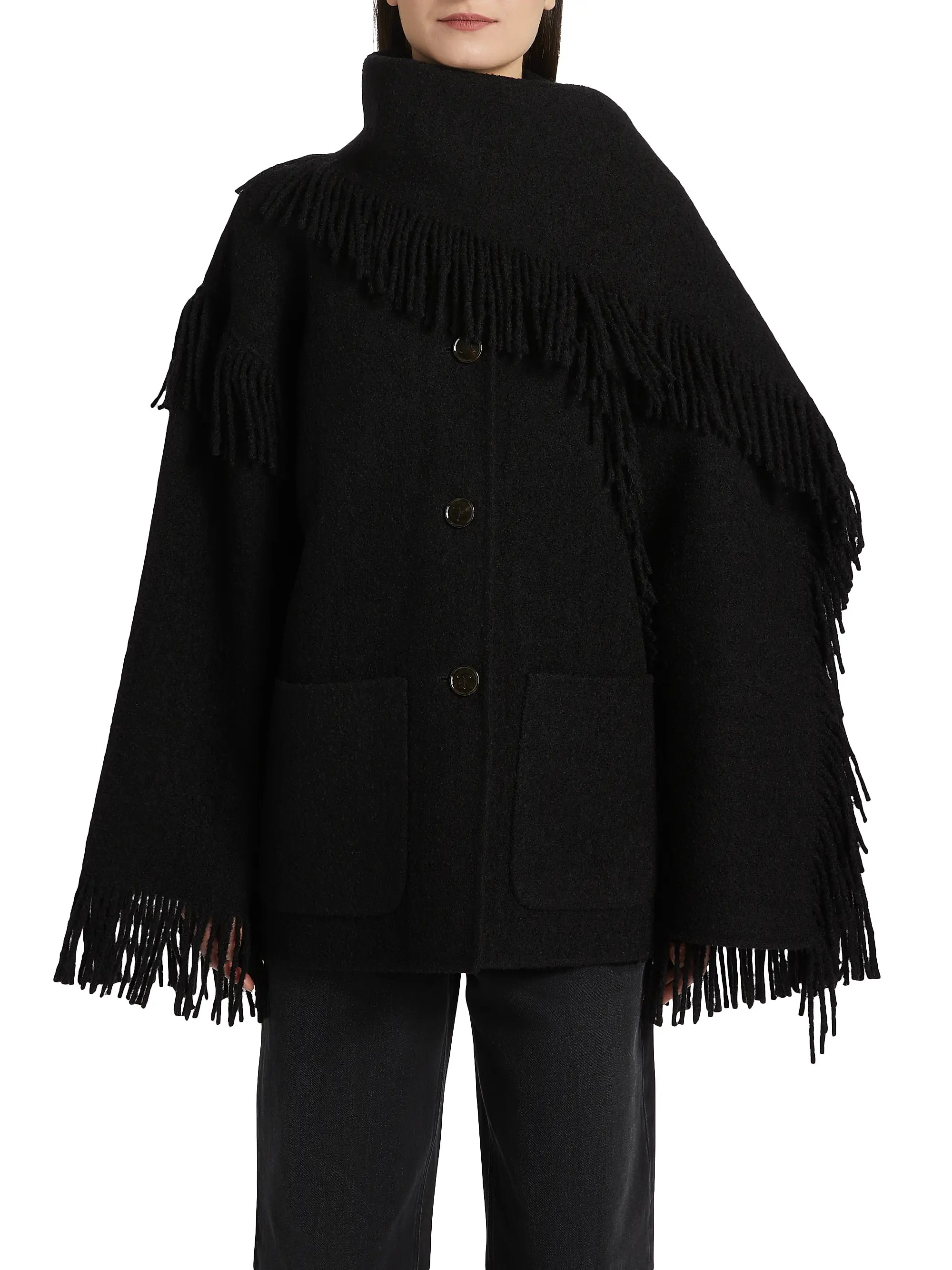 Fringed Scarf Jacket | Saks Fifth Avenue