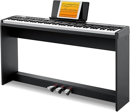 Donner Digital Piano Keyboard Velocity-Sensitive 88 Keys with Removable Piano Stand, Compact Begi... | Amazon (US)