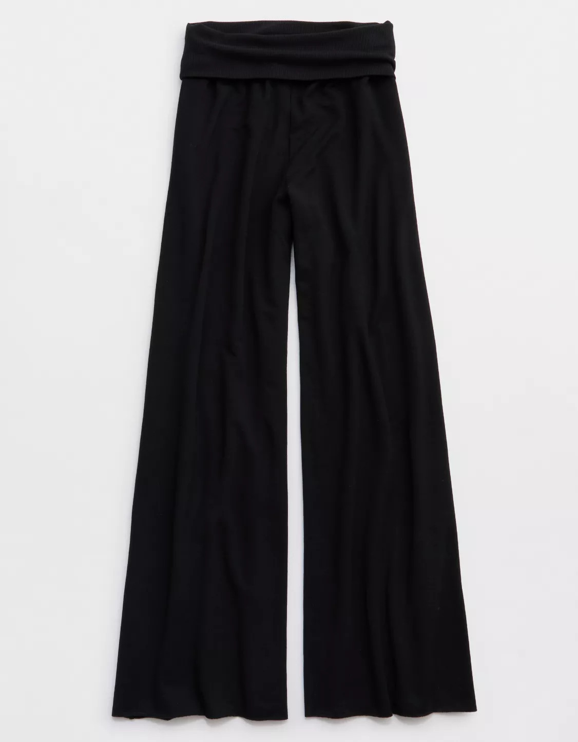 OFFLINE By Aerie OTT Fleece Super Wide Leg Foldover Pant | Aerie