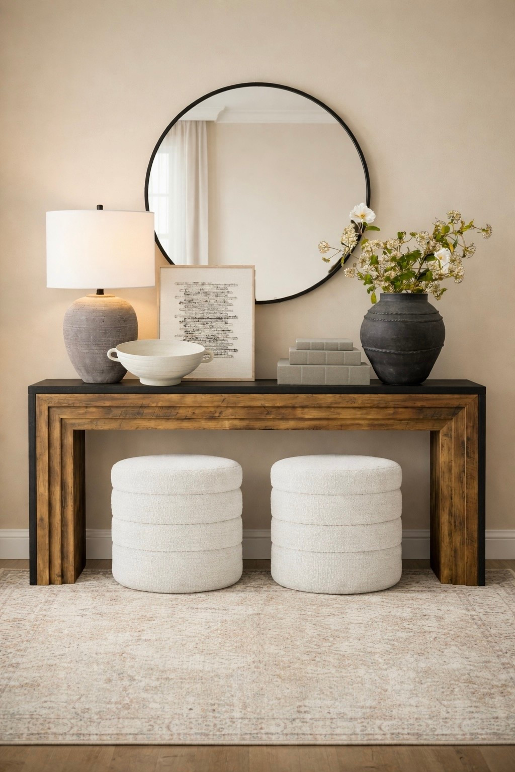 #ad Wayfair Entryway Idea

A functional + beautiful entryway makes everyday living so much easier. Thoughtfully styled to stay clutter-free while still feeling elevated and put together.

@wayfair #wayfairpartner #wayfair #springcleaning #entrywaydecor #consoletable #storageottoman #neutralhome #entrywaystyling #homeorganization #clutterfree #functionaldecor #mirrordecor #arearug #homestylingideas #everydayessentials #dogessentials #wovenbasket #decorativebowl #coffeetablebooks #hiddenstorage #organizedhome #minimaldecor #modernclassic #elevatedhome #warmneutrals #entrywayinspo #wayfairfinds #homedecorfinds
