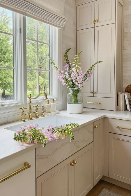 I had this exact same kitchen faucet in our last home for six years, and loved it so much I purchased it again for our new home! We’ve been so happy with it and it’s an amazing price point! I love the timeless look it adds to our kitchen. I have the polished brass finish. @wayfair #wayfair #wayfairpartner

#LTKSaleAlert #LTKHome #LTKSummerSales