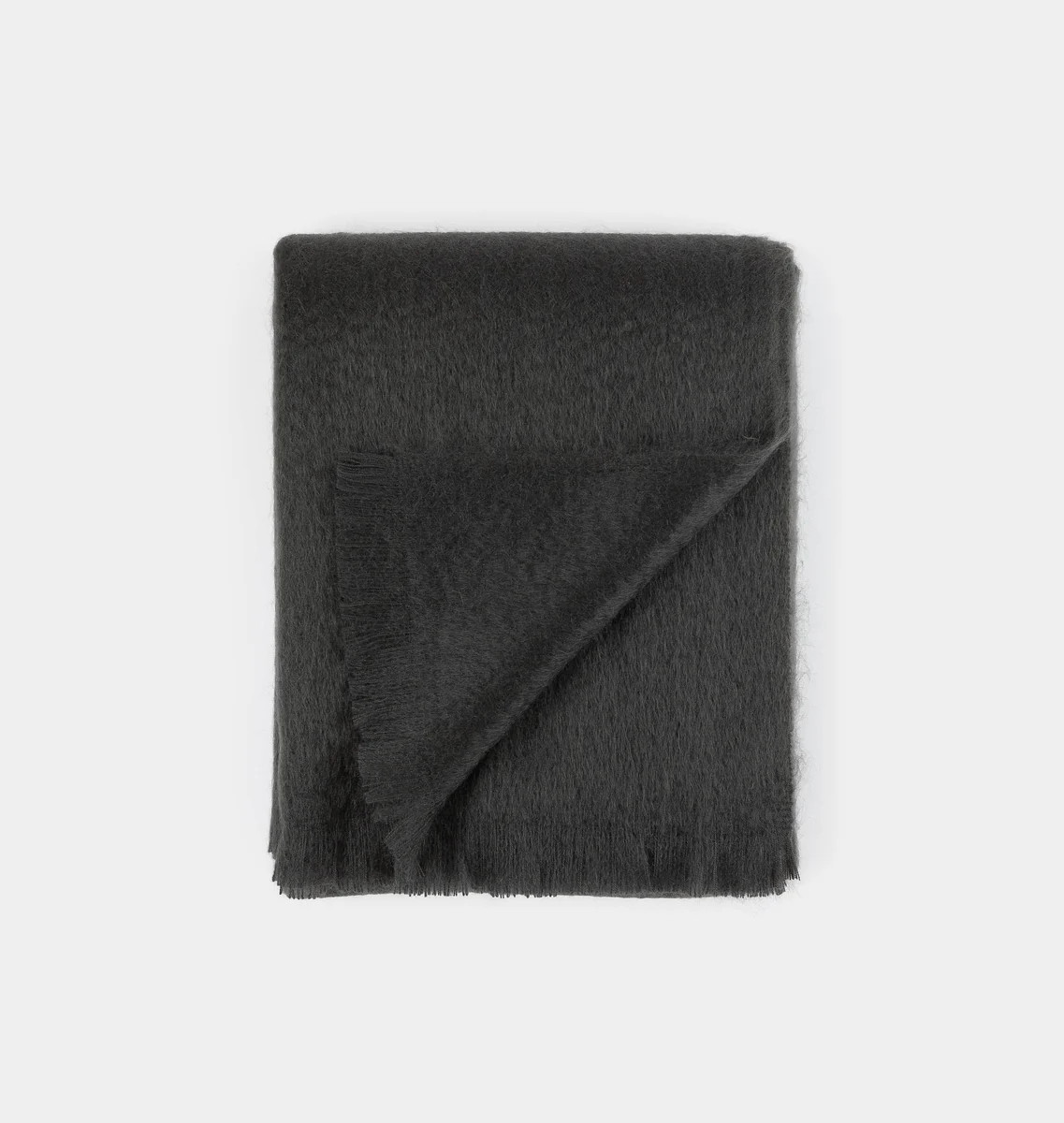 Bark Mohair Throw Blanket | Shoppe Amber Interiors | Amber Interiors